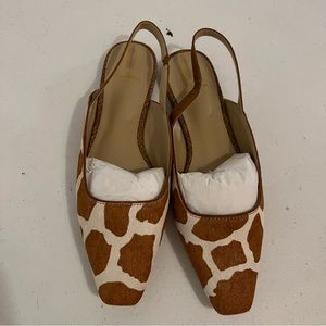 Sam Edelman Connell flat calf hair giraffe print